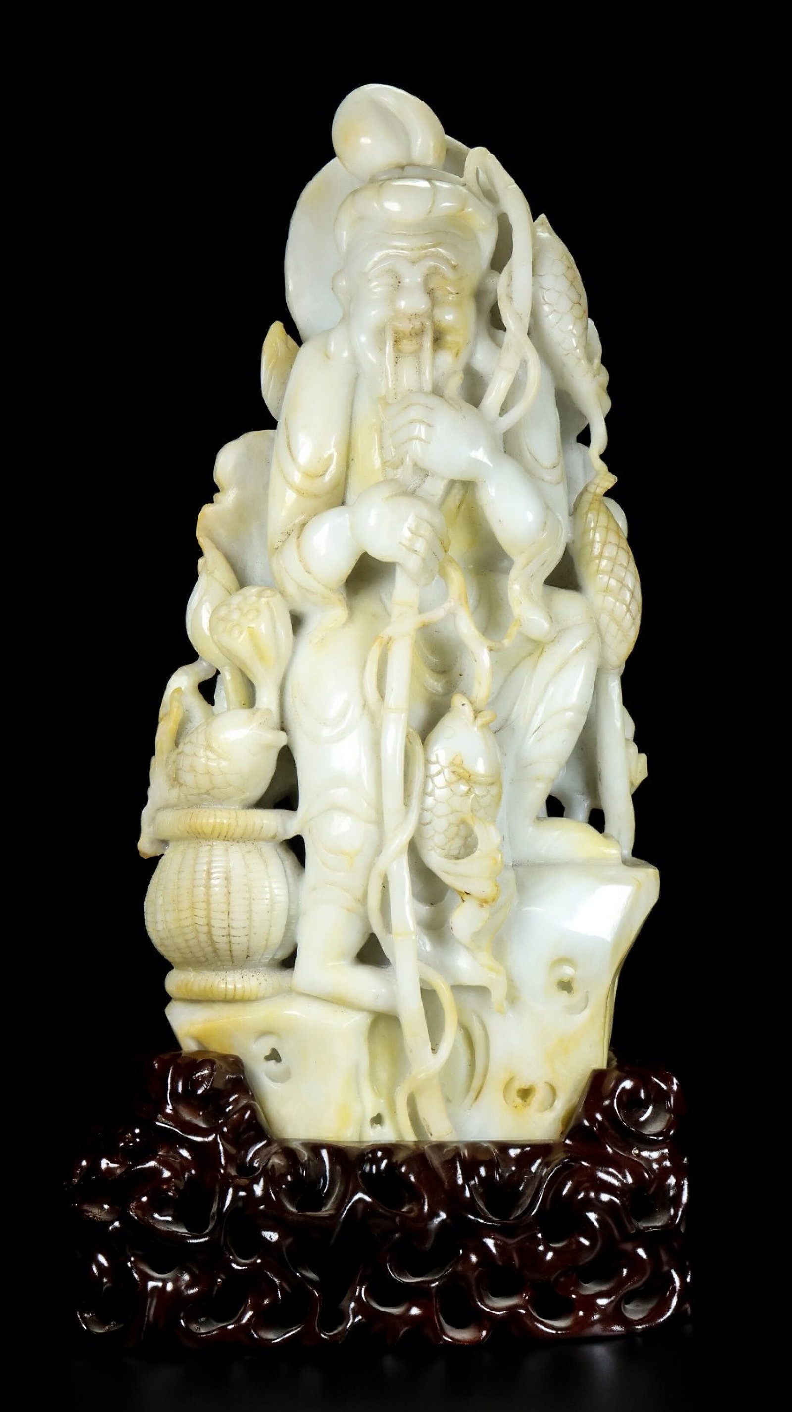 An Exquisite White Jade Figure Ornament (1 of 9)