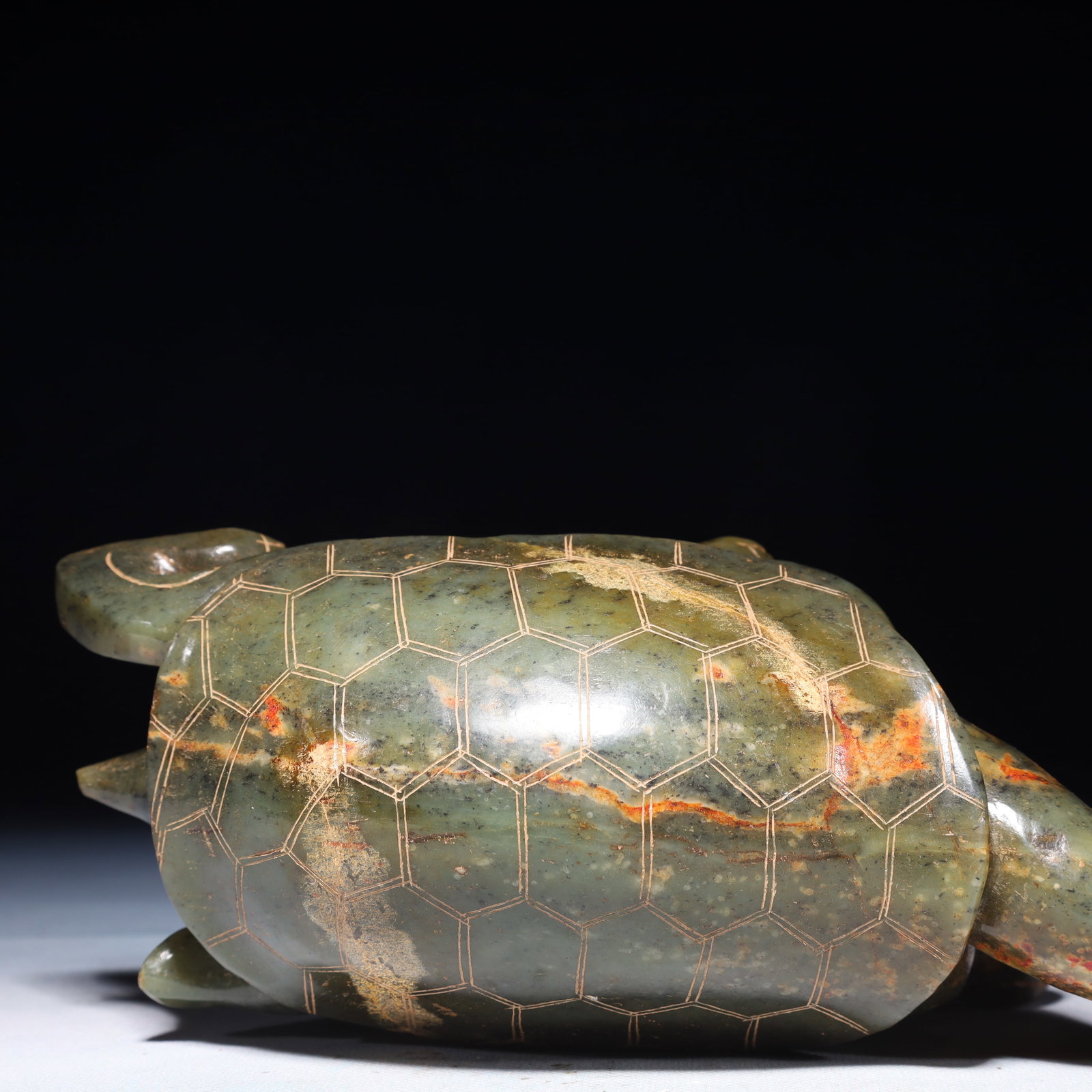 An Exquisite Jasper Dragon Turtle Ornament - 13