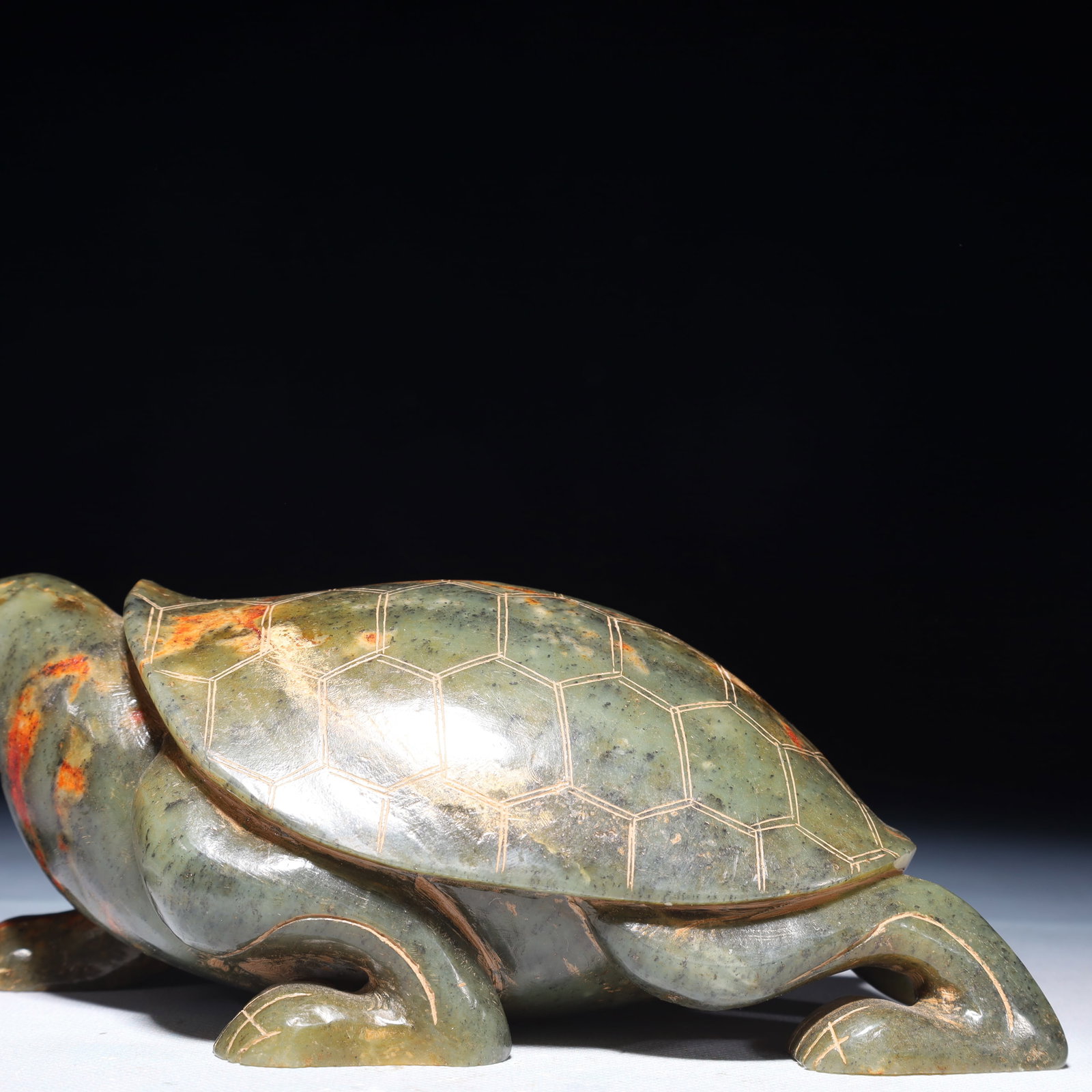 An Exquisite Jasper Dragon Turtle Ornament - 3