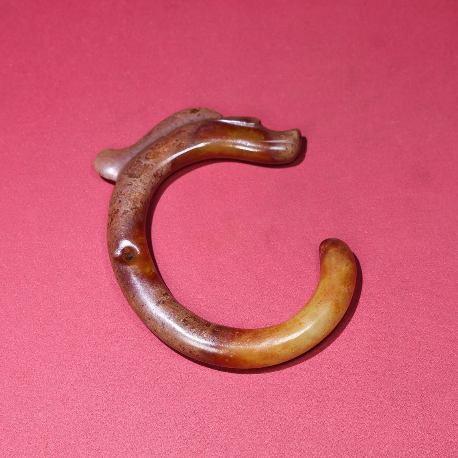 An Exquisite White Jade Dragon Pattern Pendant - 9