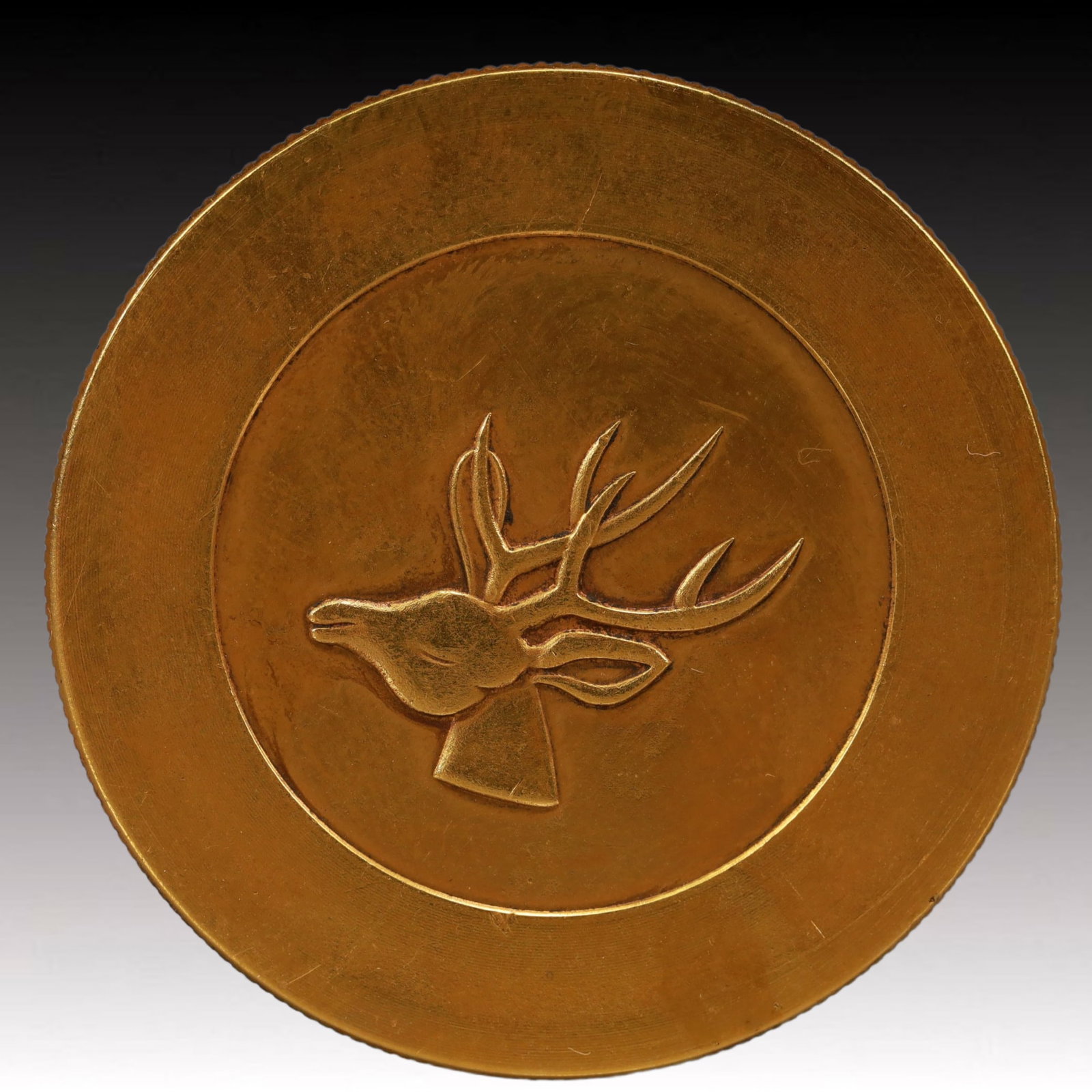 An Exquisite Gilt Silver Coin: An Exquisite Gilt Silver Coin,Qing Dynasty, China, Size:1.5in Weight:37.5g