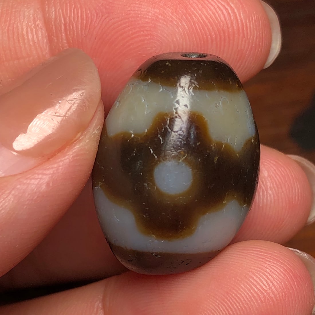 An Exquisite Dzi Bead Pendant - 8