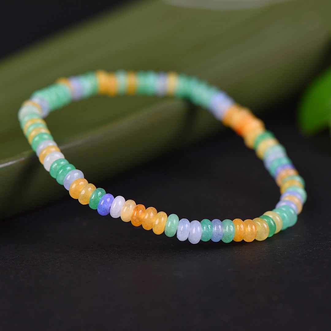 An Exquisite Greenish Jade Bracelets - 5