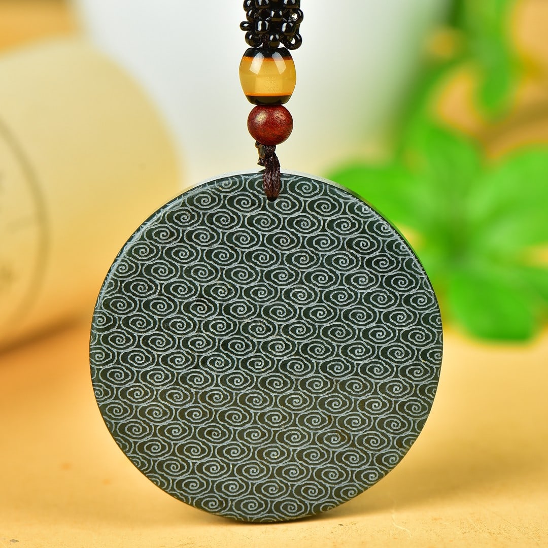 An Exquisite Sapphire Dragon Pattern Pendant - 5
