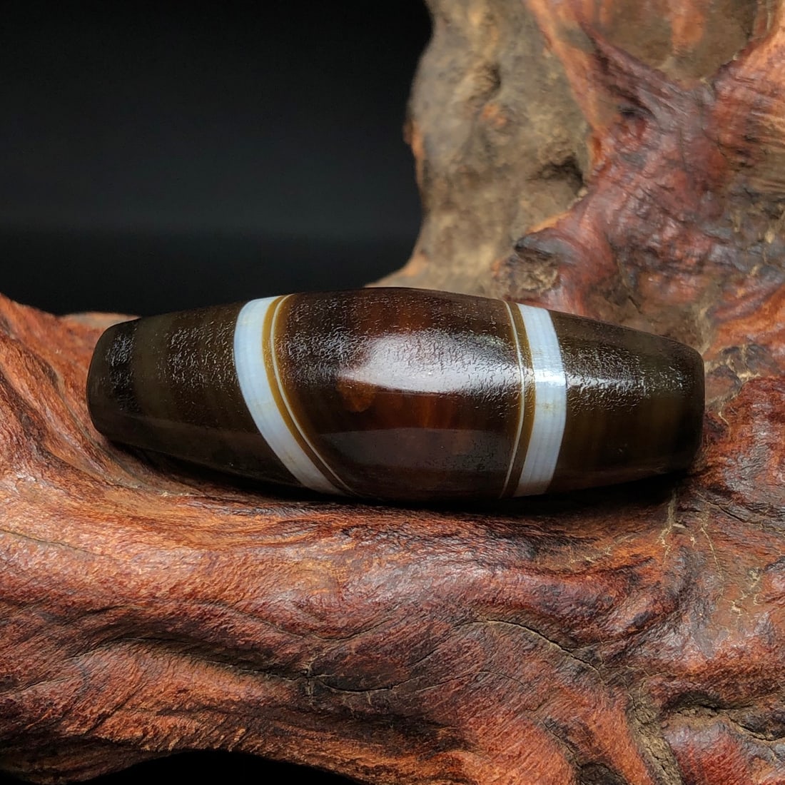 An Exquisite Dzi Bead Pendant - 6