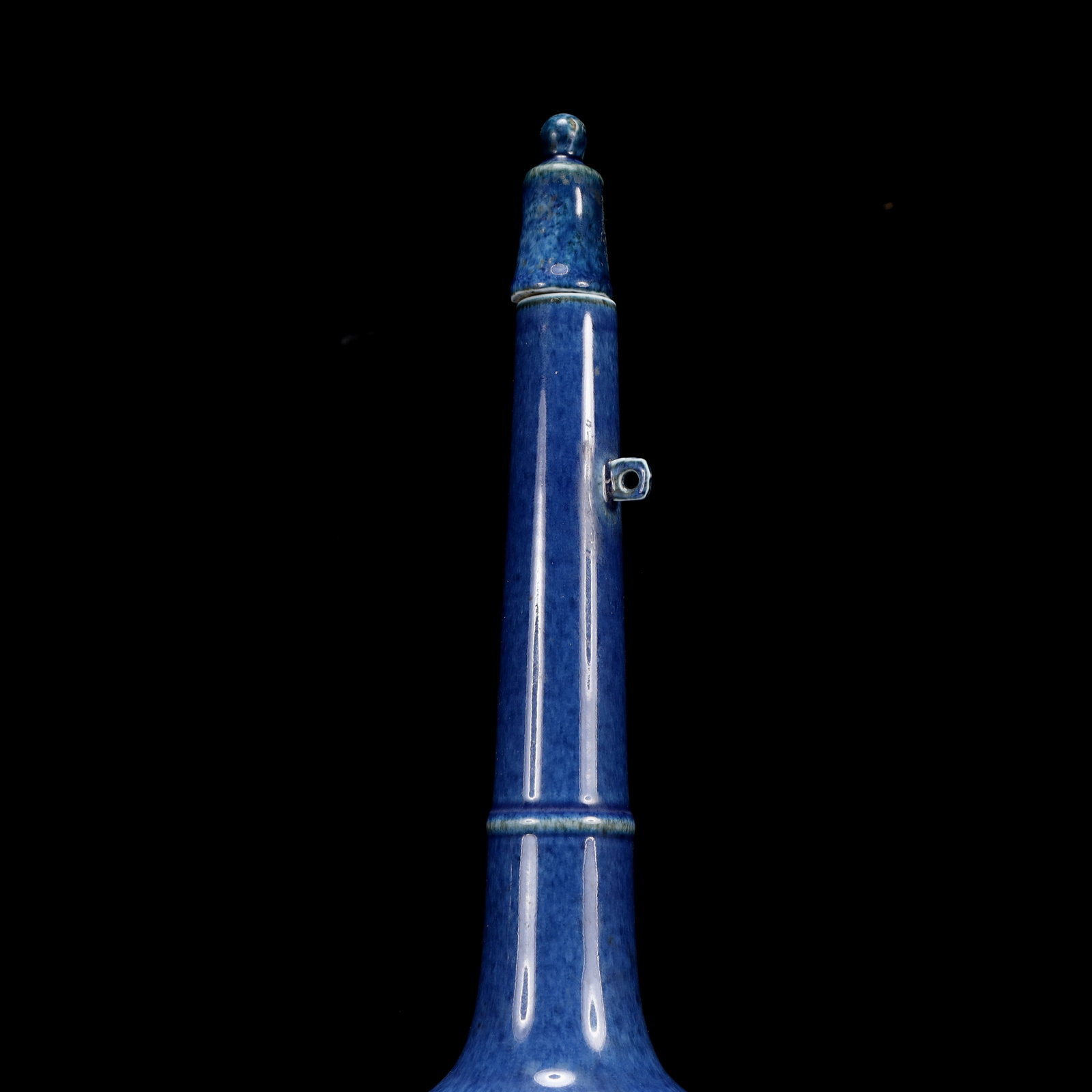 A Huge Blue Glazed Bottle - 6