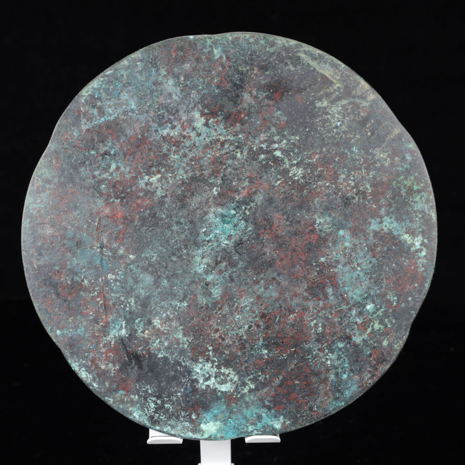 An Archaic Bronze Flower Pattern Round Mirror - 8