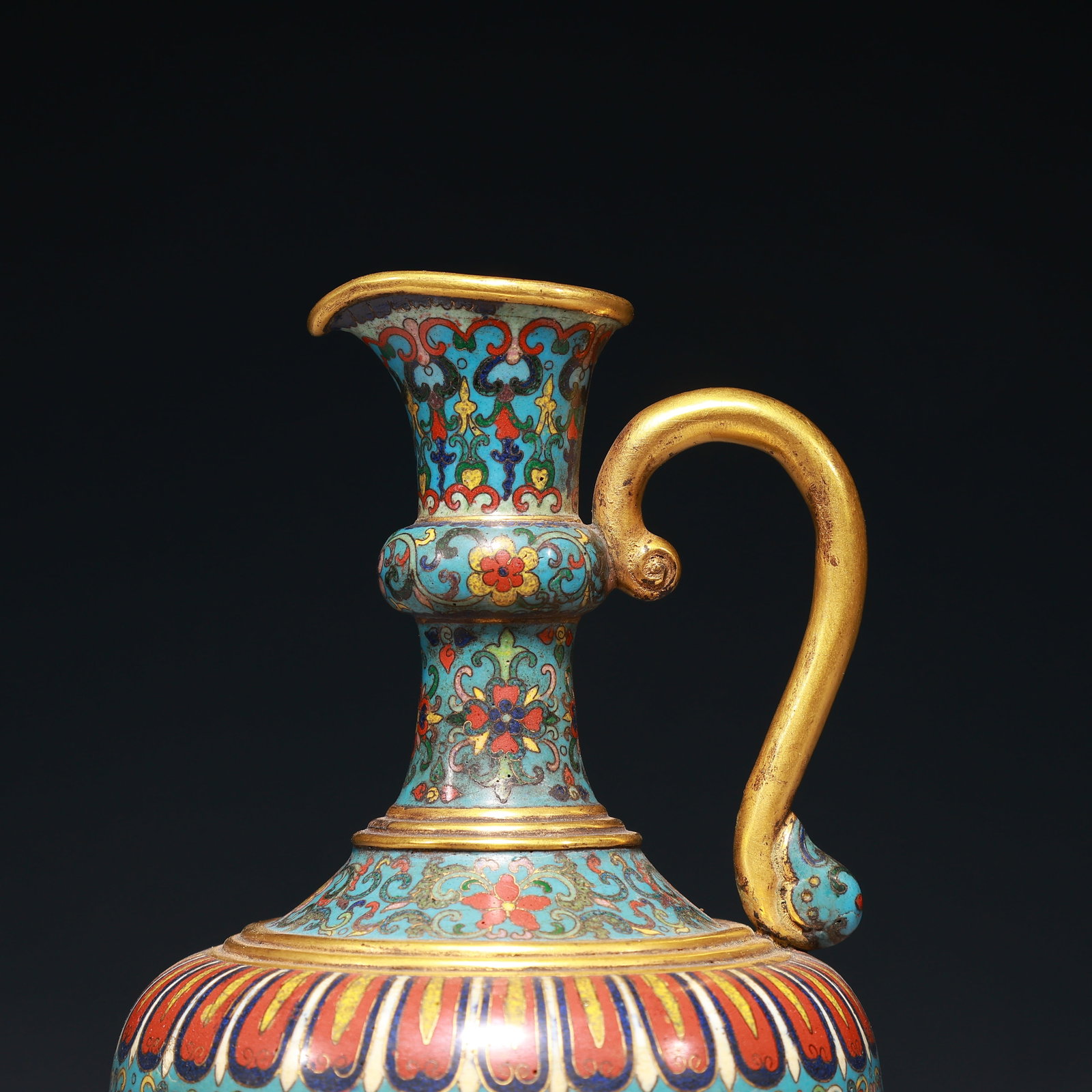An Exquisite Cloisonne Lotus Pattern Pot - 2