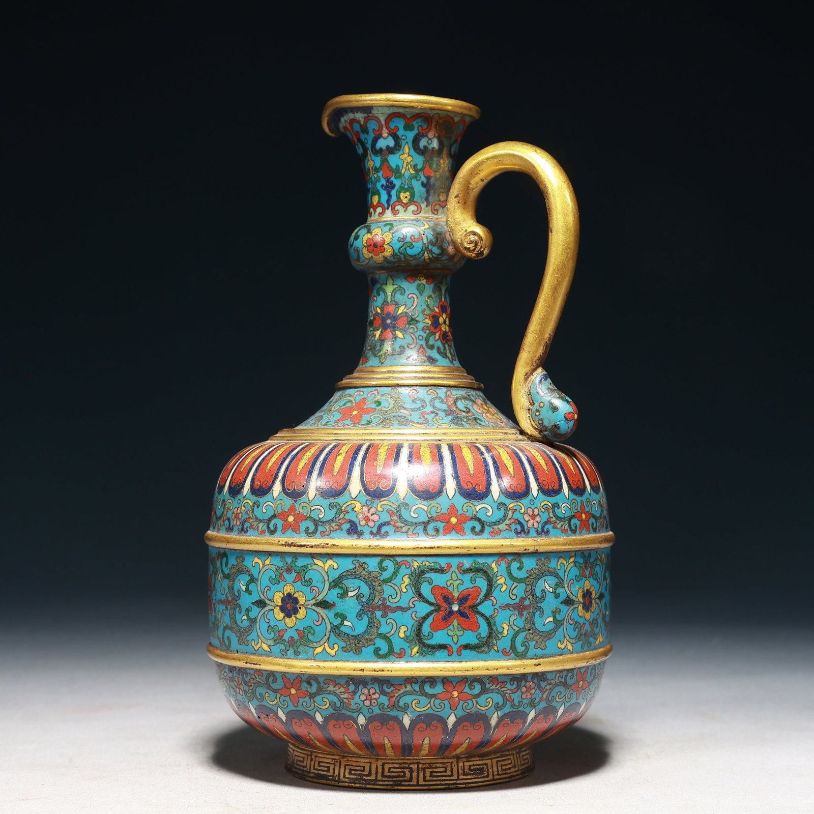 An Exquisite Cloisonne Lotus Pattern Pot - 4