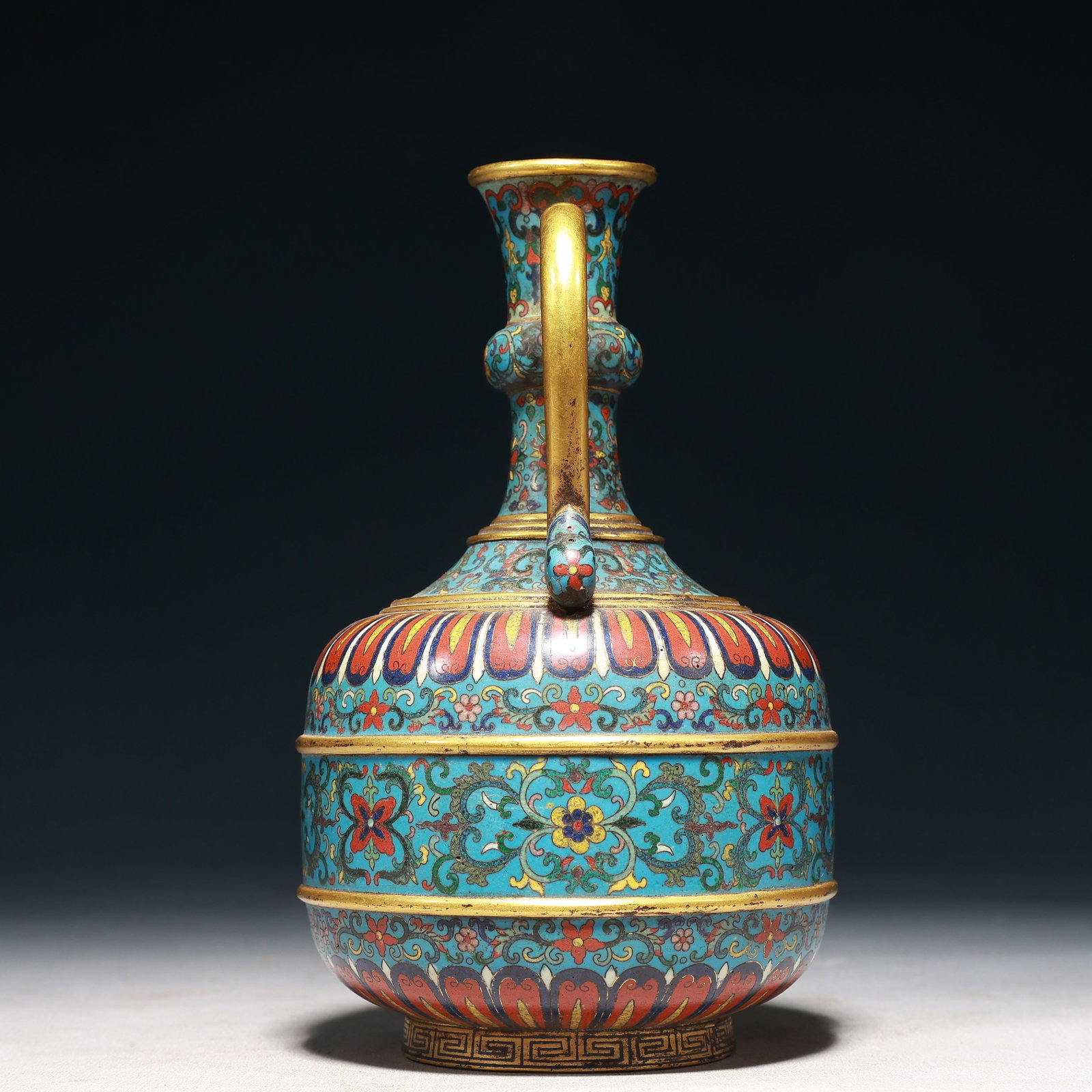 An Exquisite Cloisonne Lotus Pattern Pot - 5