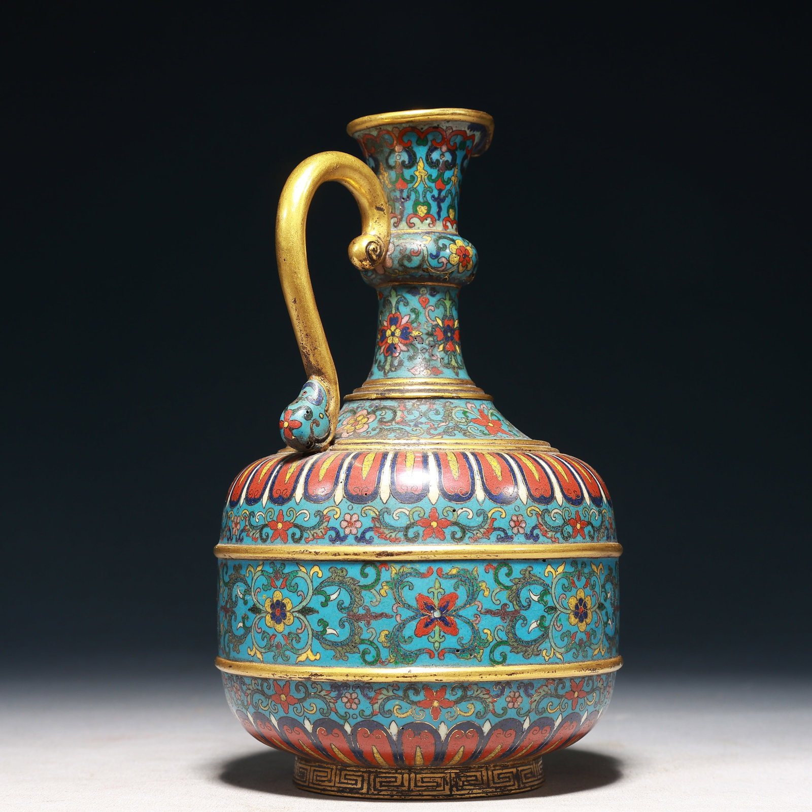 An Exquisite Cloisonne Lotus Pattern Pot - 6