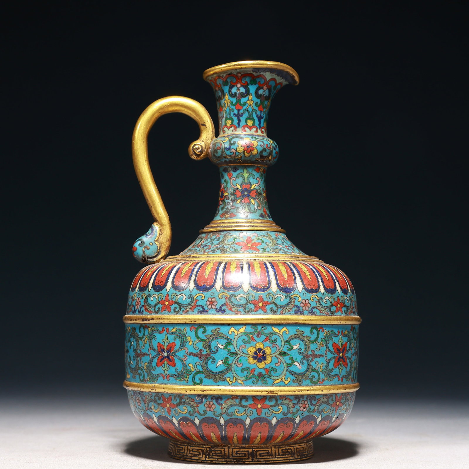 An Exquisite Cloisonne Lotus Pattern Pot - 7