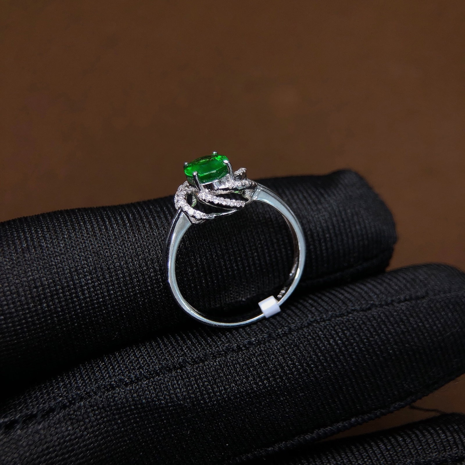 1.5Ctw Natural Emerald Ring - 7