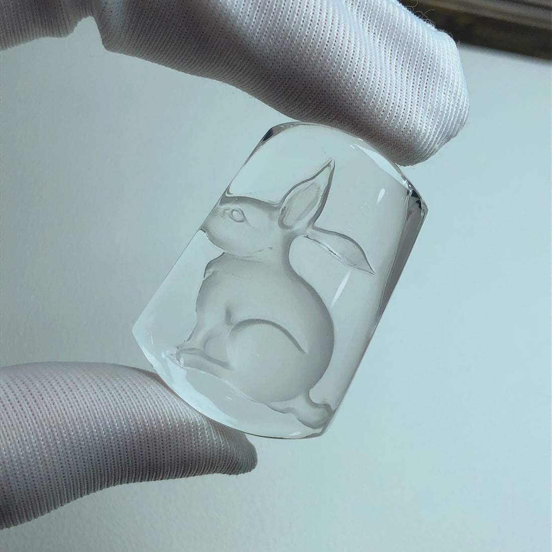 An Exquisite Crystal Rabbit Pattern Pendant - 6