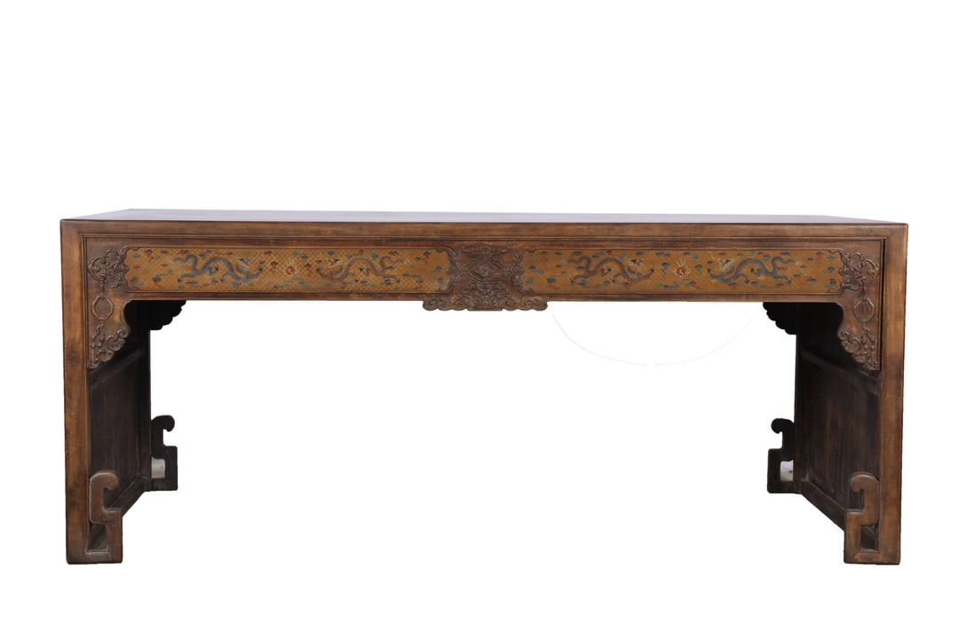A Exquisite Huanghuali Wood Dragon Pattern Table (1 of 9)