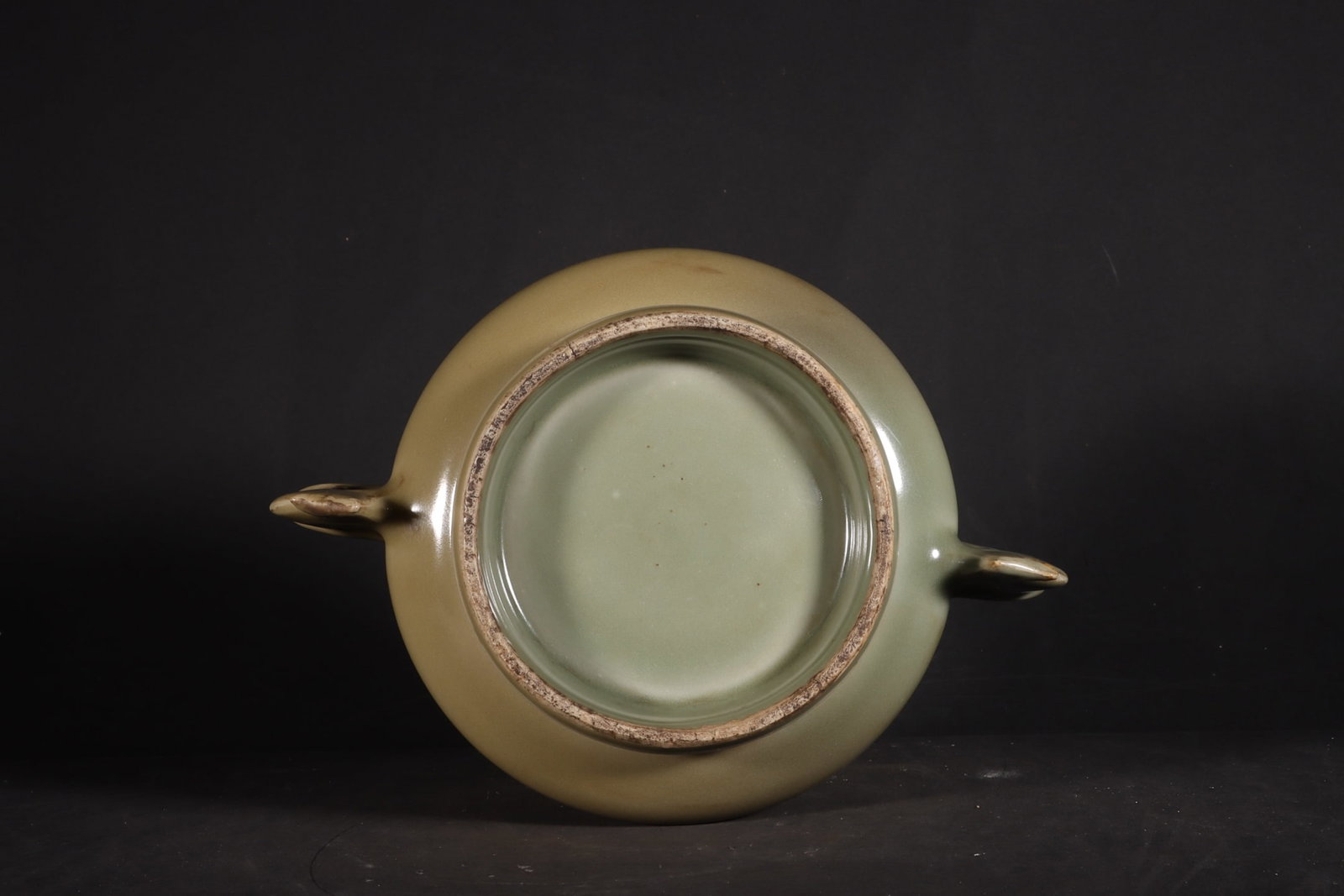 A Exquisite Longquan Yao Celadon Glazed String Pattern Censer - 7