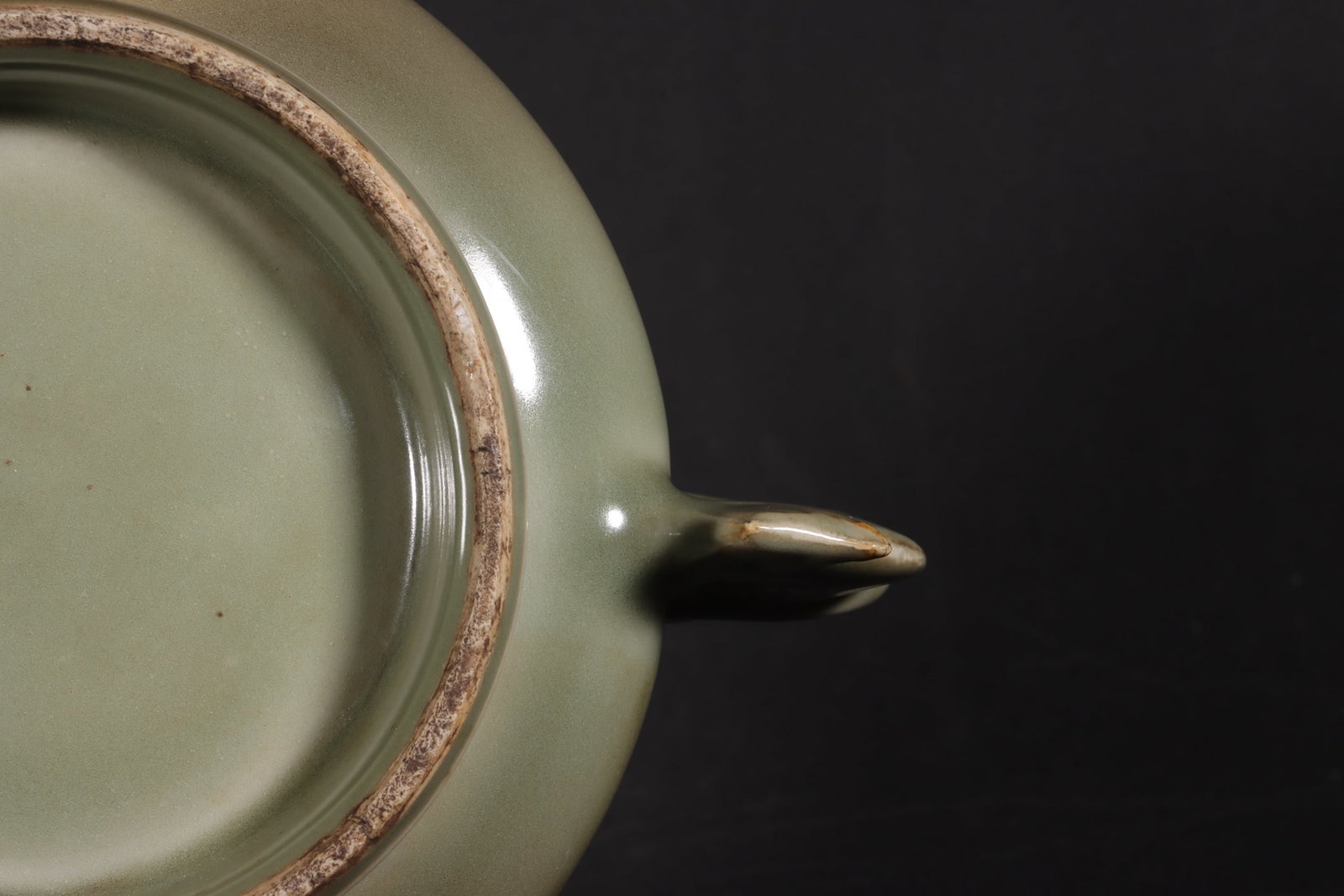 A Exquisite Longquan Yao Celadon Glazed String Pattern Censer - 8