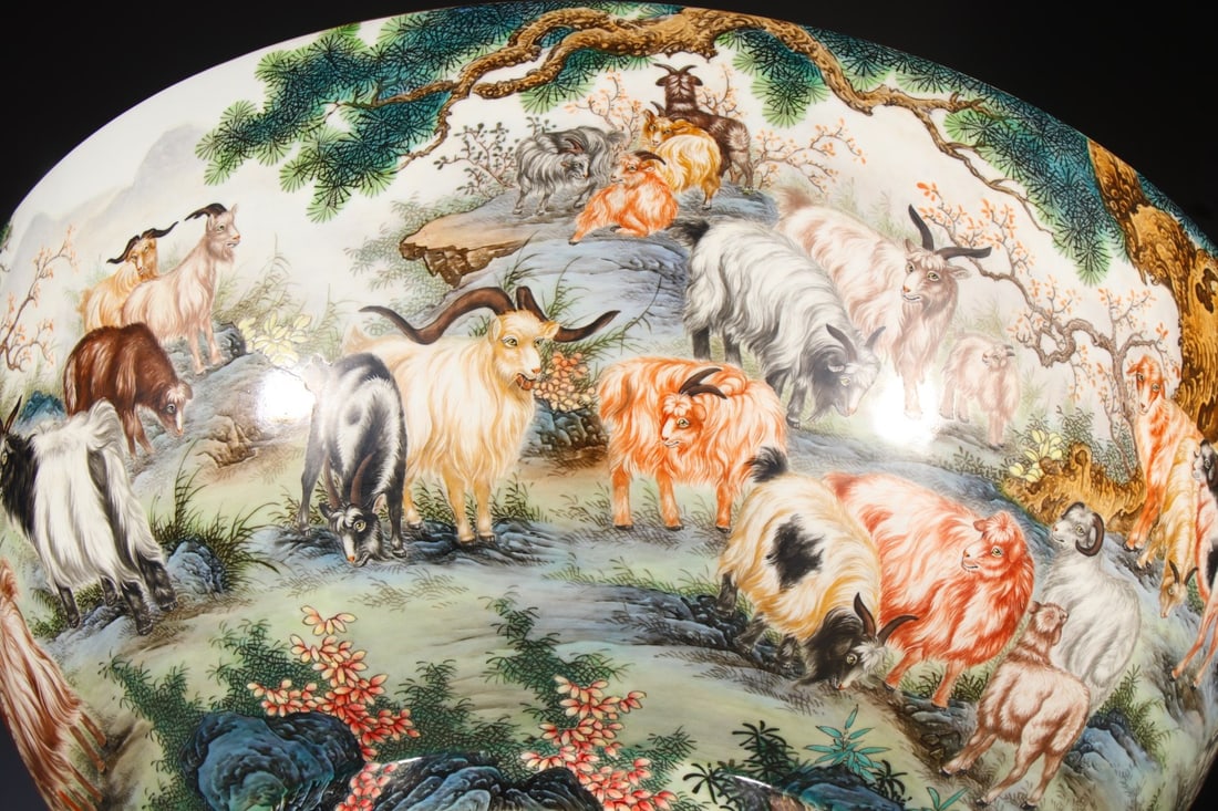 A Exquisite Enamel Sheep Pattern Bowl - 5