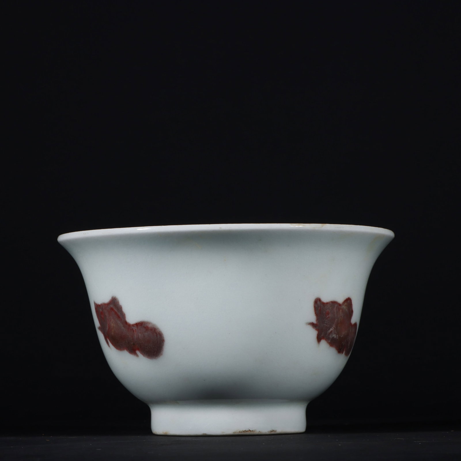 A Exquisite Underglaze-Red Fish Pattern Cup - 4