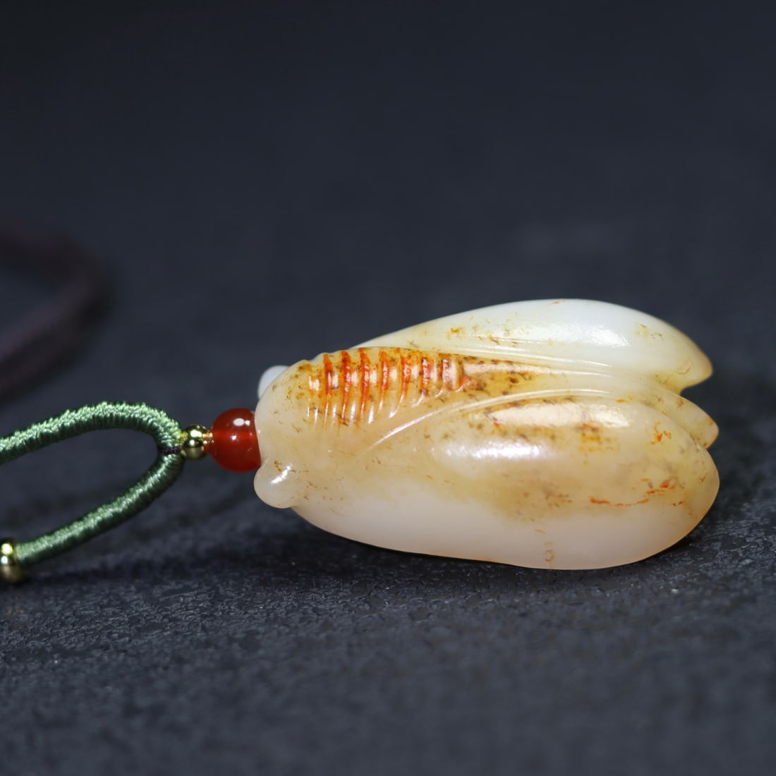 A Exquisite Hotan Jade Cicada - 4