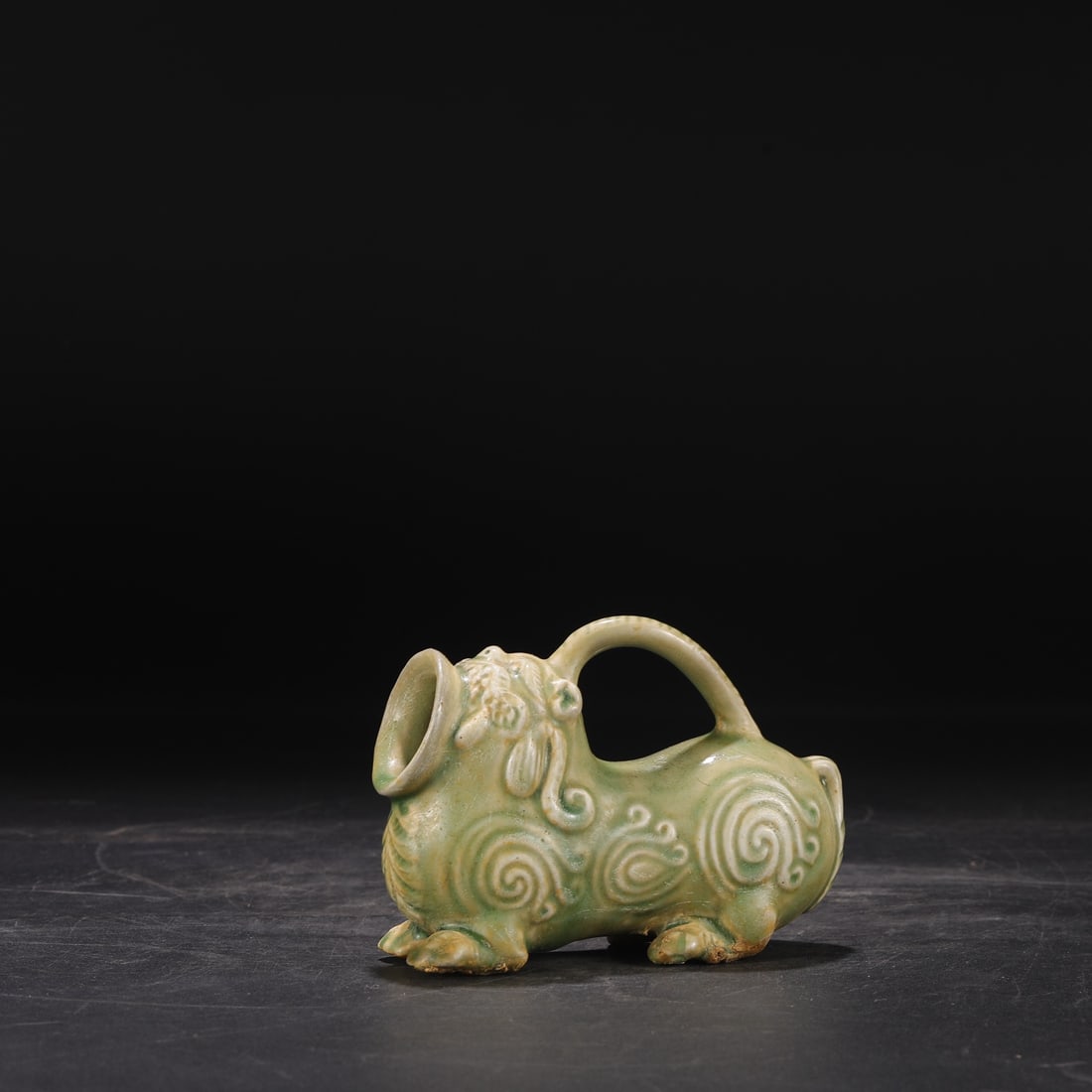 A Exquisite Celadon Glazed Auspicious Beast Ewer - 2