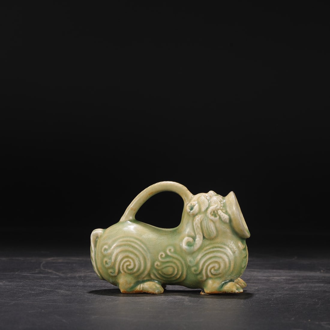 A Exquisite Celadon Glazed Auspicious Beast Ewer - 7