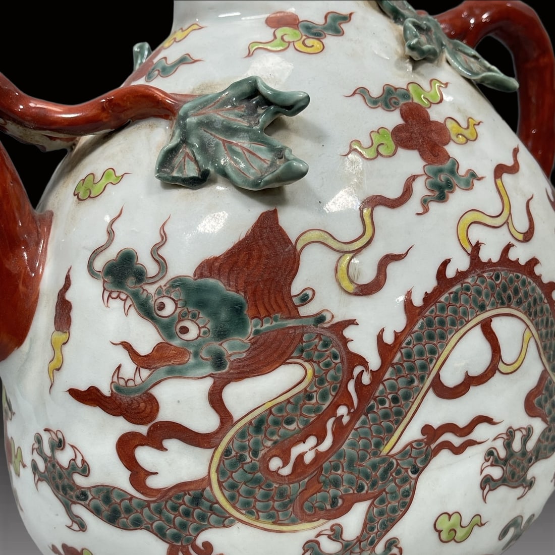A Exquisite Wucai Dragon Pattern Ewer - 5