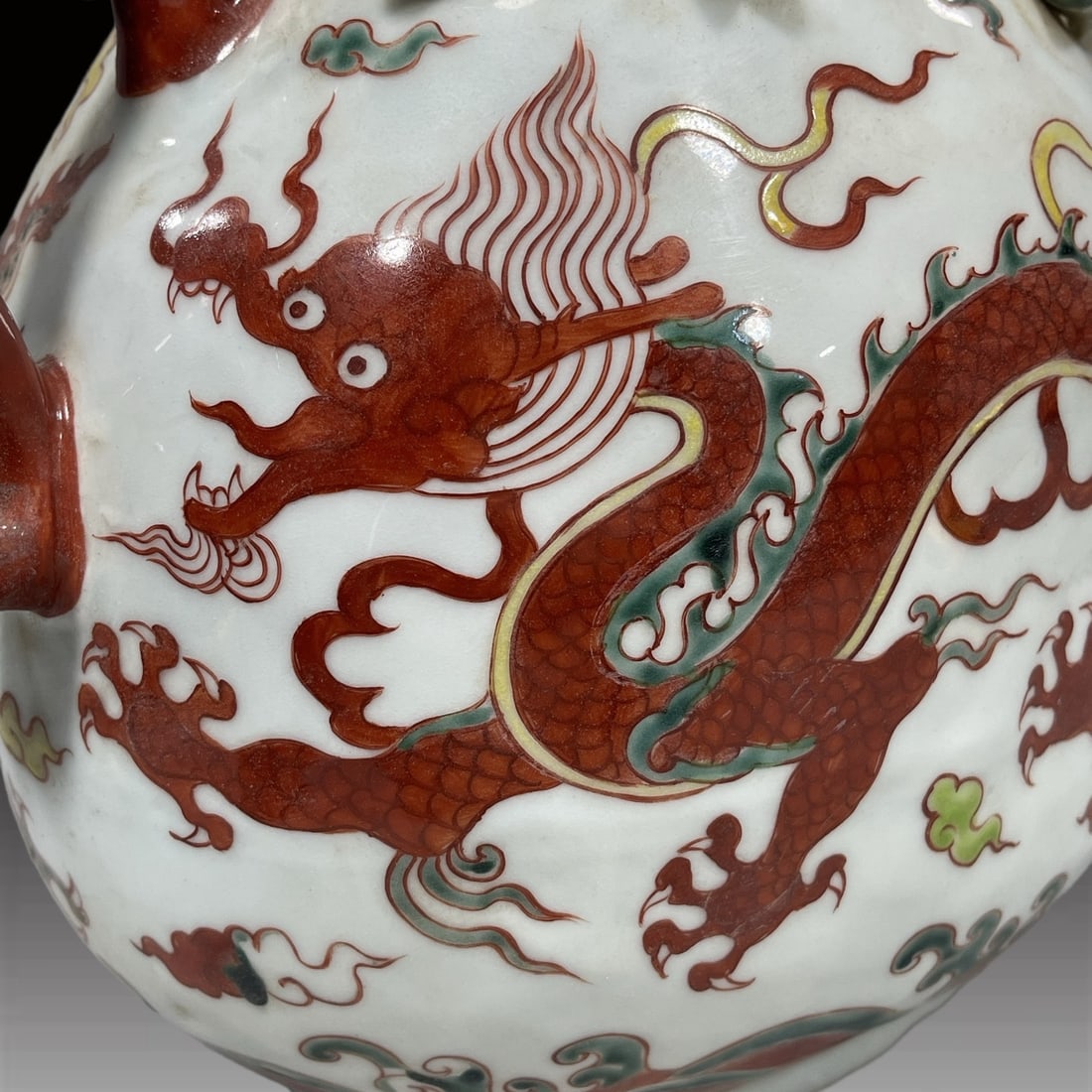 A Exquisite Wucai Dragon Pattern Ewer - 7