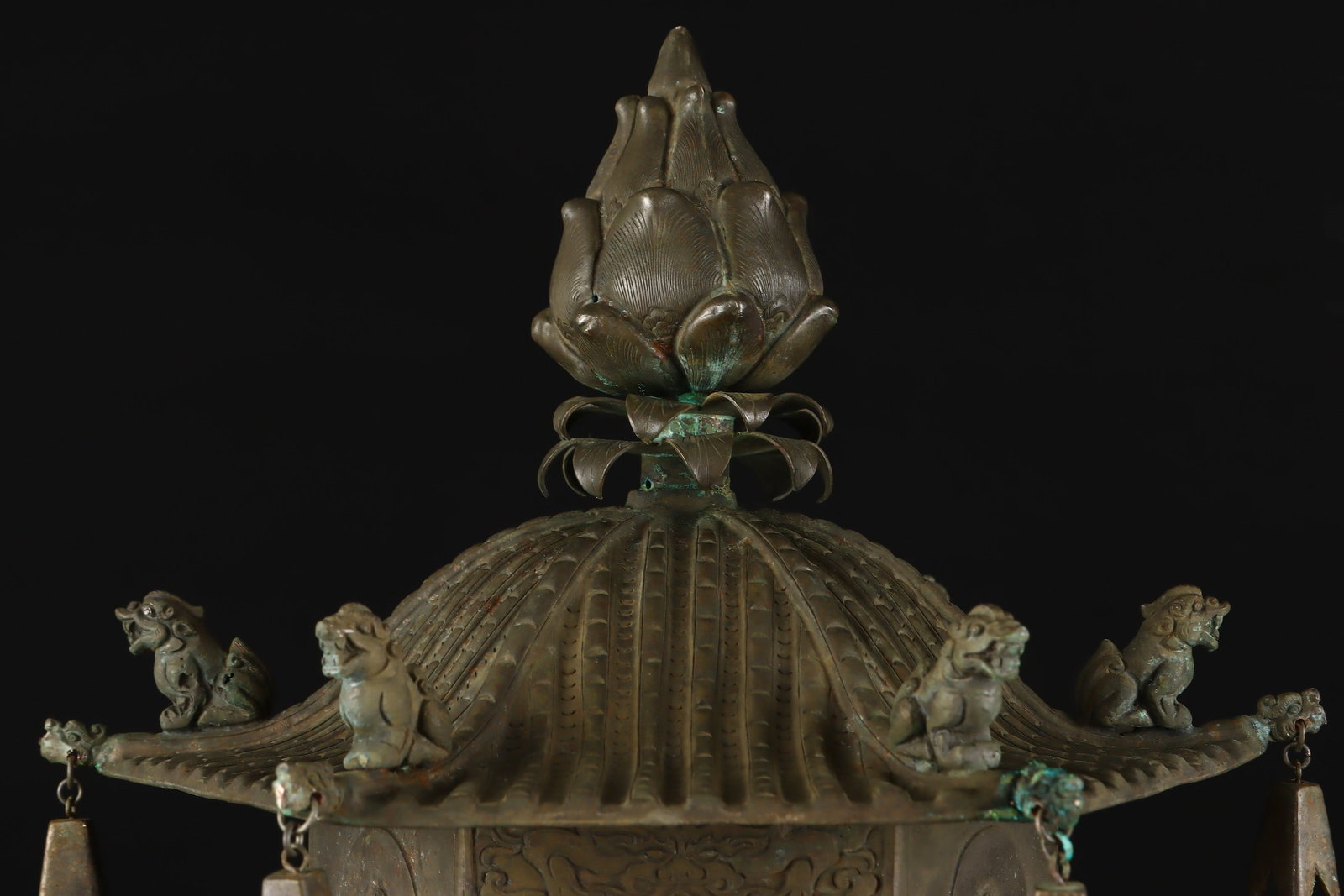 A Exquisite Copper Hexagonal Buddhist Niche - 5