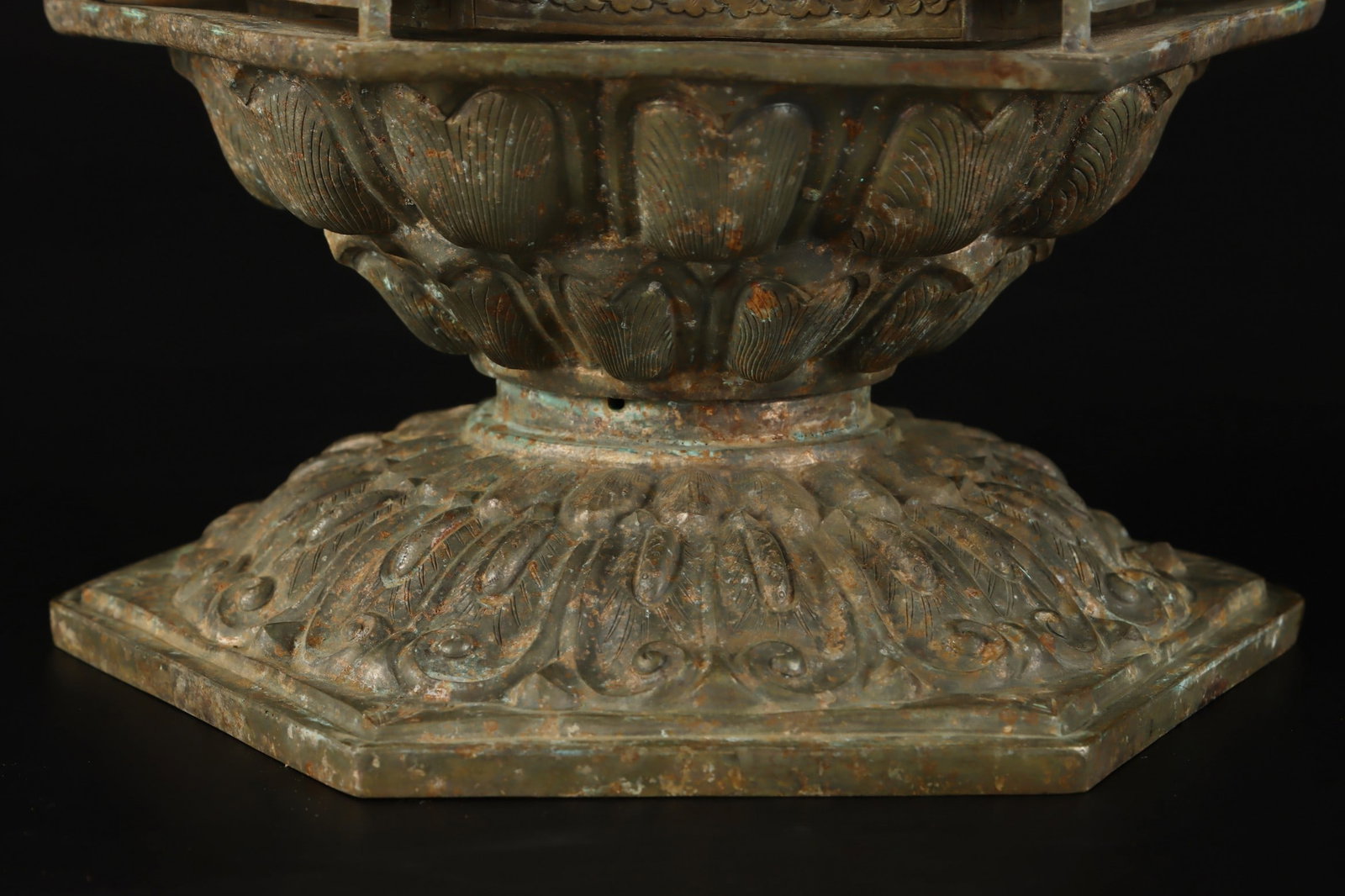 A Exquisite Copper Hexagonal Buddhist Niche - 7