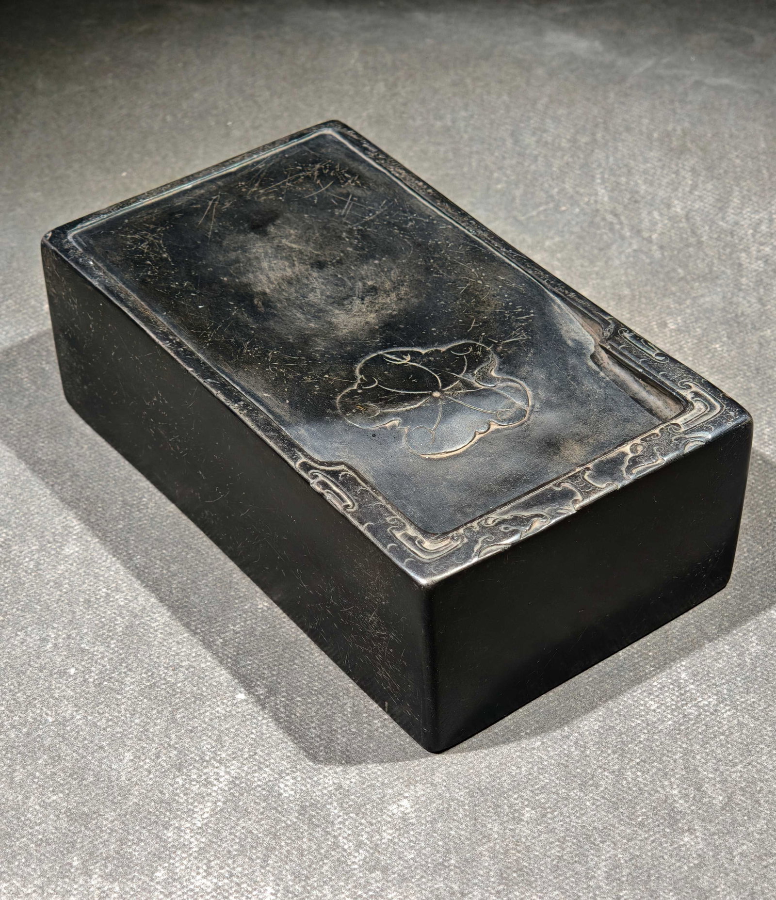 A Exquisite Lotus Leaf Pattern Duan Inkstone - 7