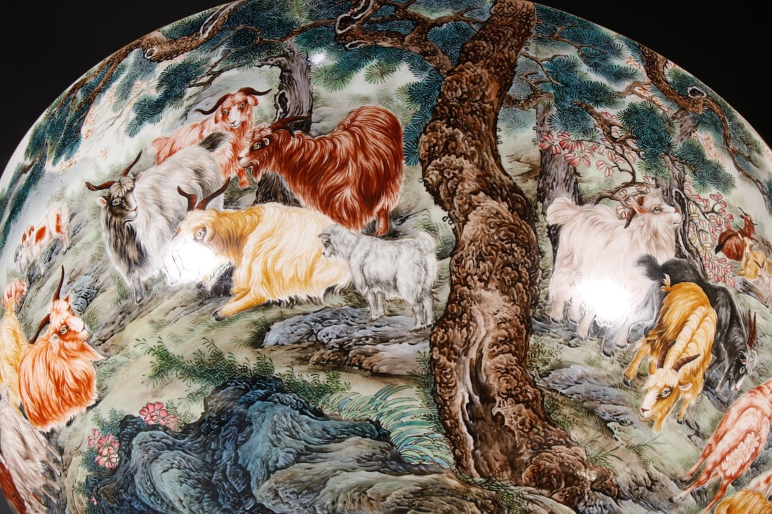 A Exquisite Enamel Sheep Pattern Bowl - 5