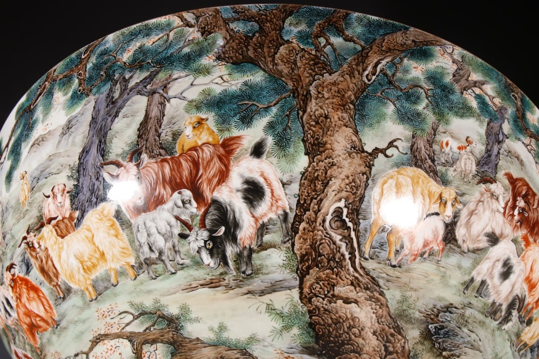 A Exquisite Enamel Sheep Pattern Bowl - 7