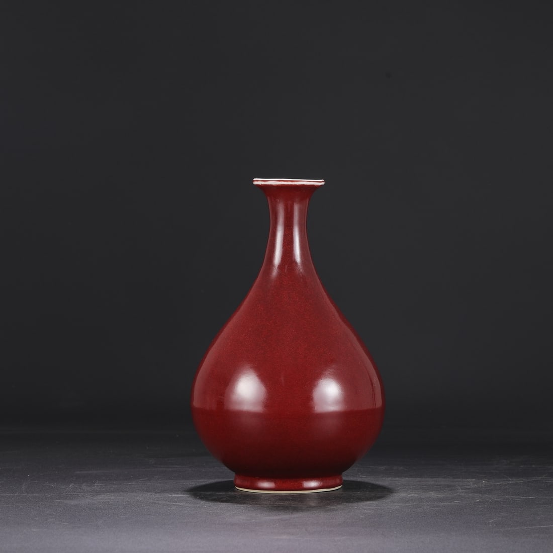 A Exquisite Ruby Red Glazed Vase - 2