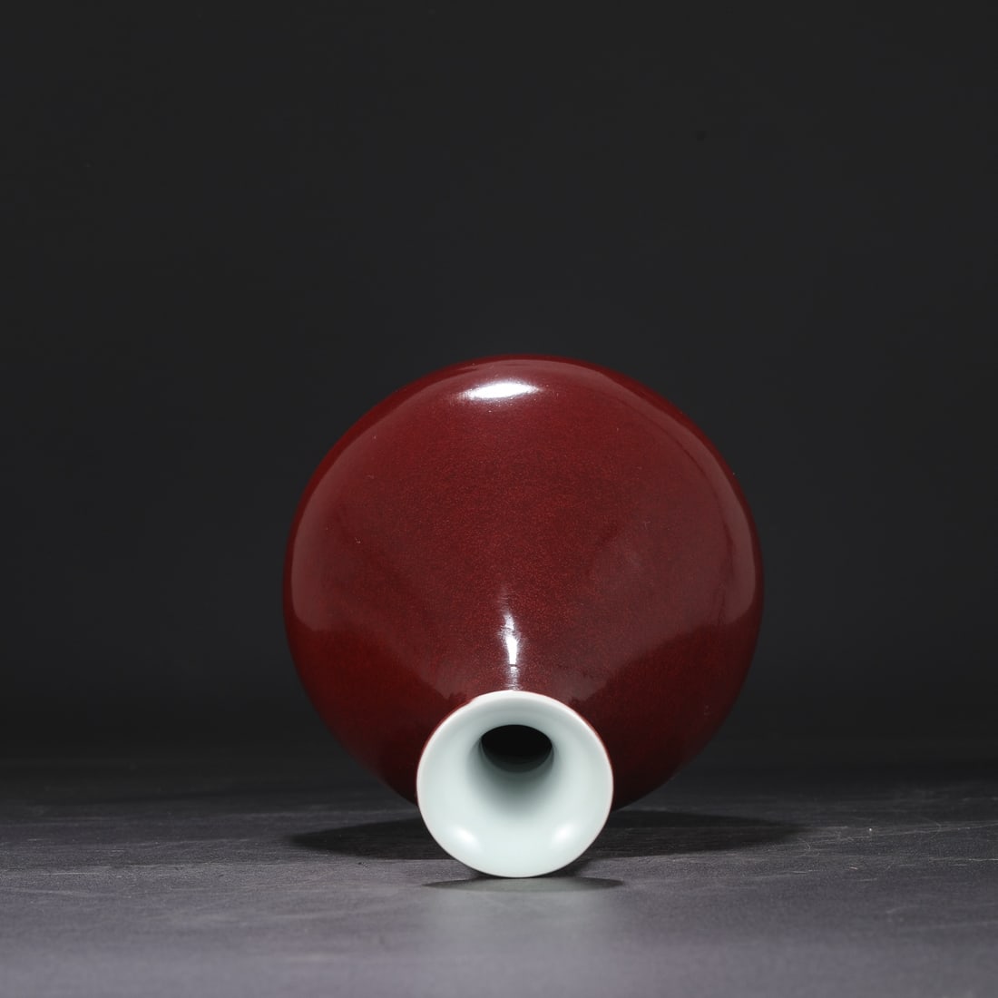 A Exquisite Ruby Red Glazed Vase - 4