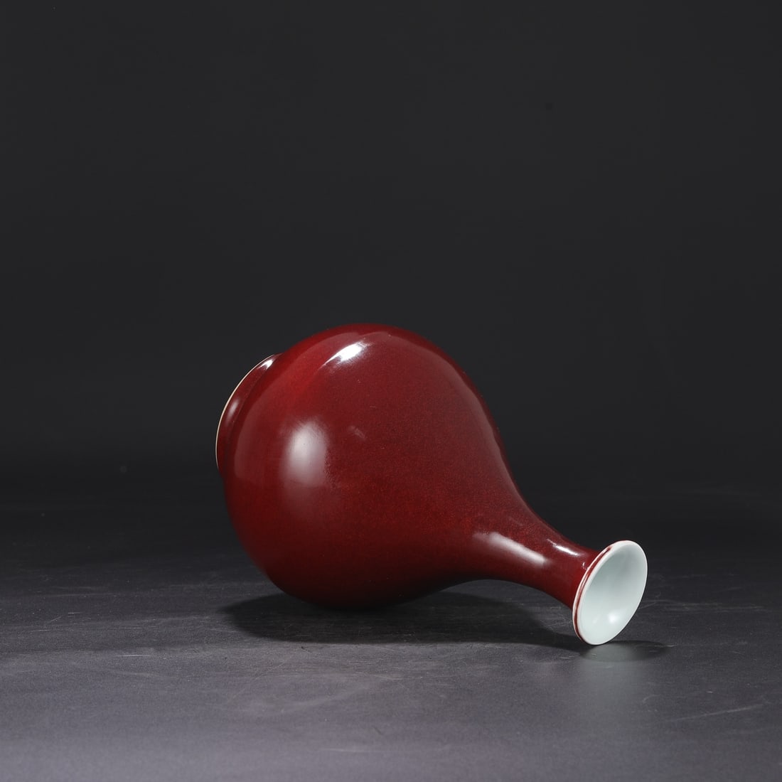 A Exquisite Ruby Red Glazed Vase - 5