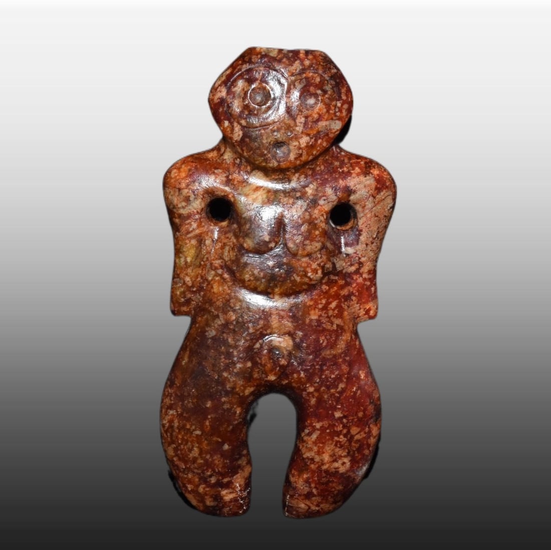 A Exquisite Gaogu Jade Figures Ornament: A Exquisite Gaogu Jade Figures Ornament,Ancient Time, China,Size:6.3inx3.2in,Weight:490g 高古玉人物摆件,远古时期