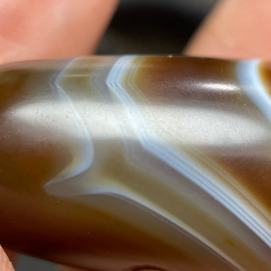 A Exquisite Tiger Tooth Dzi bead - 5