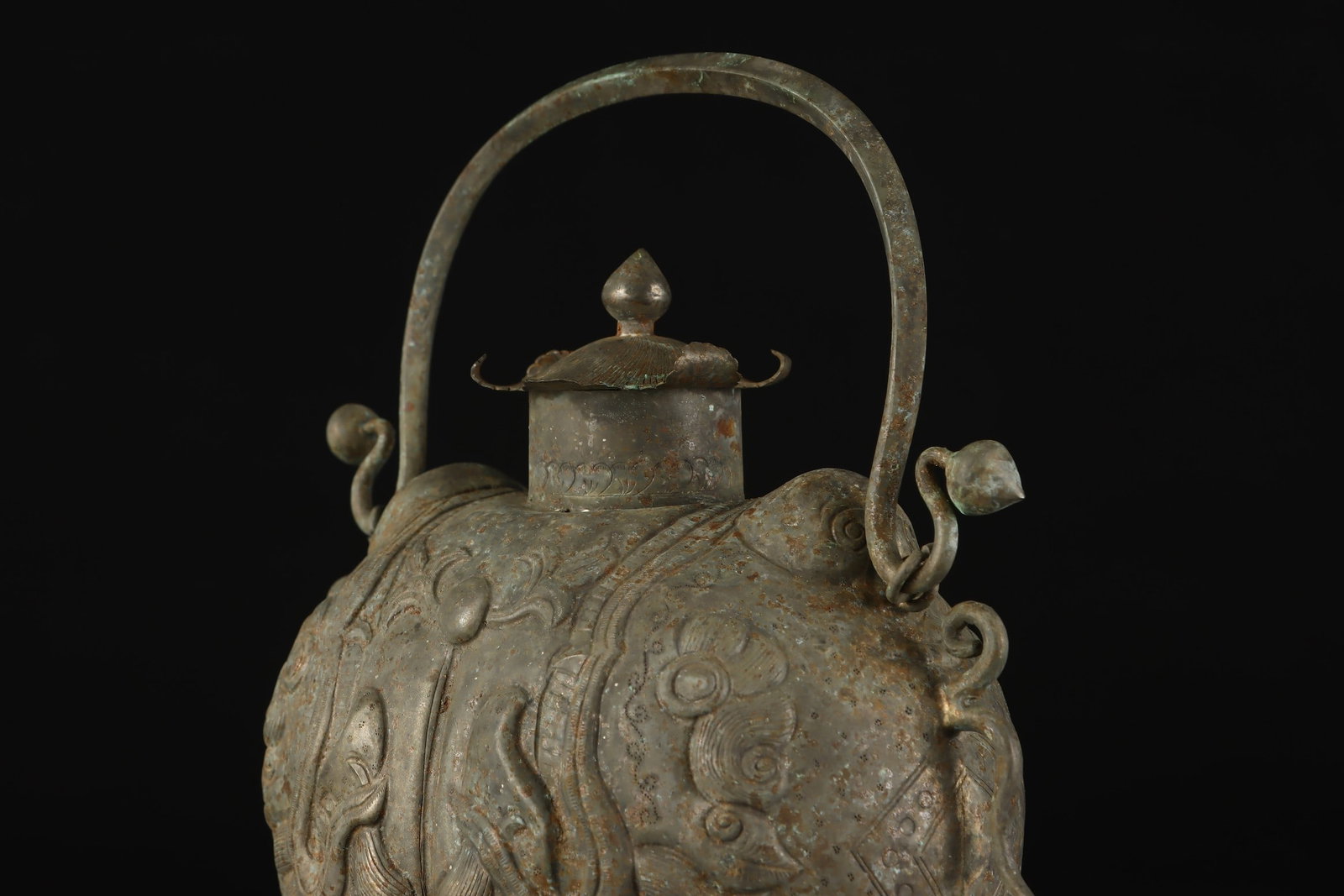 A Exquisite Copper Fish Pattern Ewer - 4
