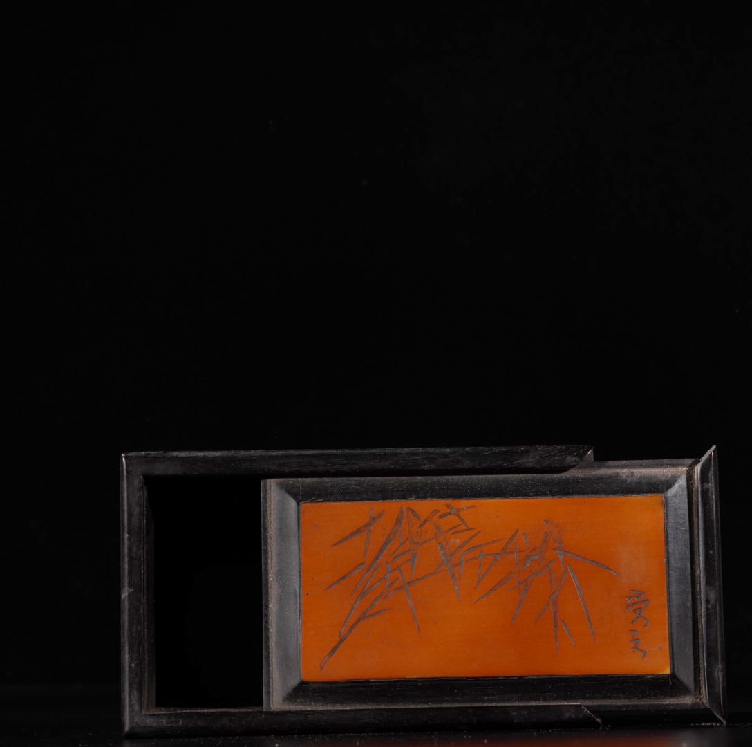 A Exquisite Sandalwood Bamboo Pattern Box - 6