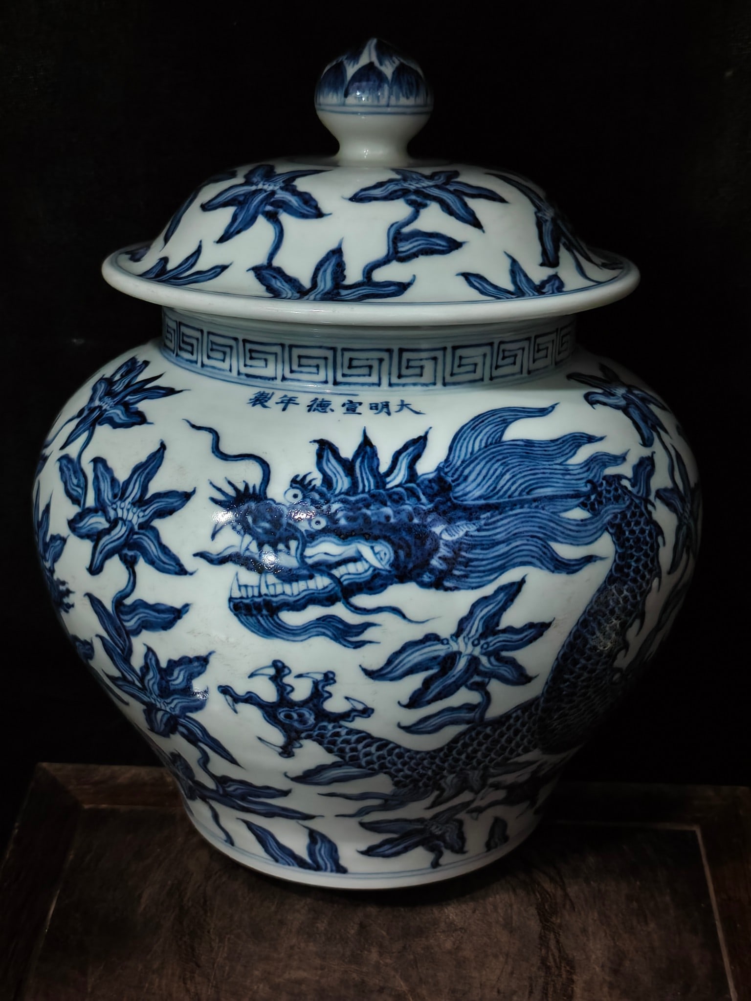 A Exquisite Blue and White Dragon Pattern Jar - 7