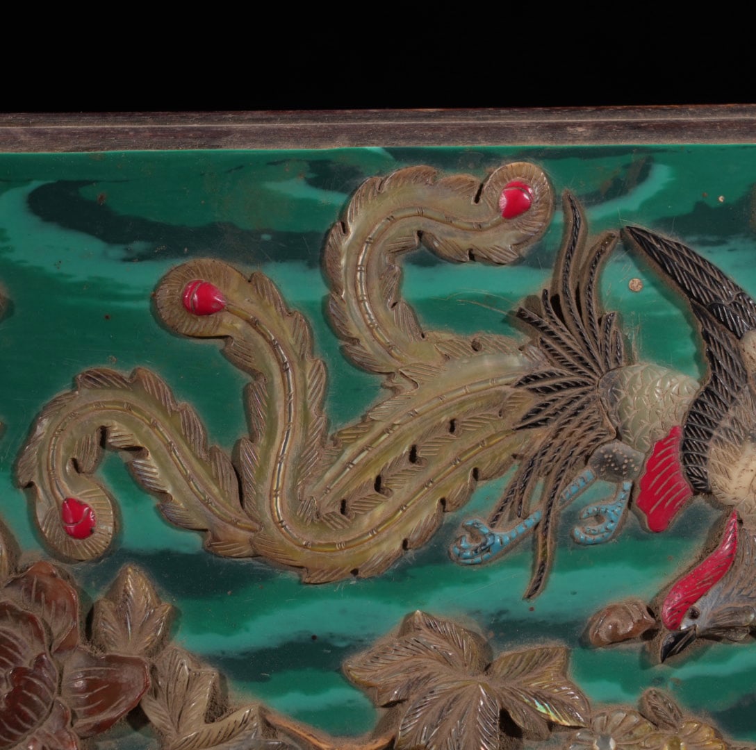 A Exquisite Redwood Phoenix Pattern Box - 4