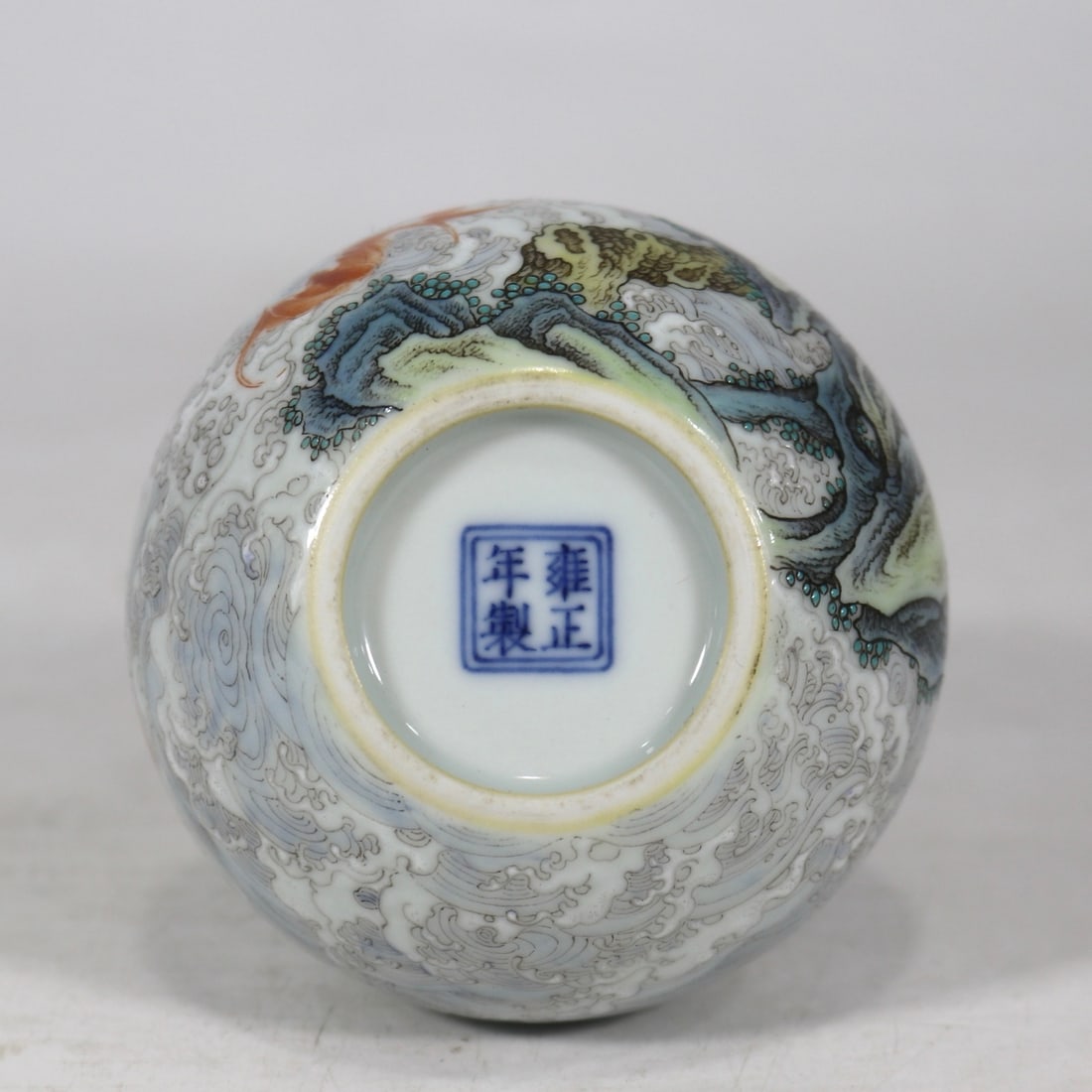 A Exquisite Enamel Landscape Pattern Gourd Vase - 9