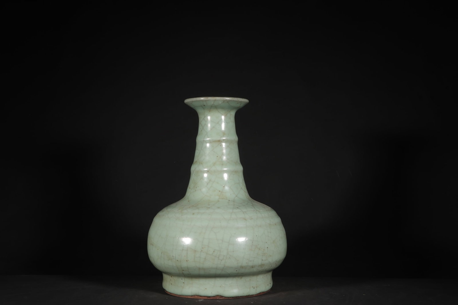 A Exquisite Guan Yao Celadon Glazed String Pattern Vase - 5