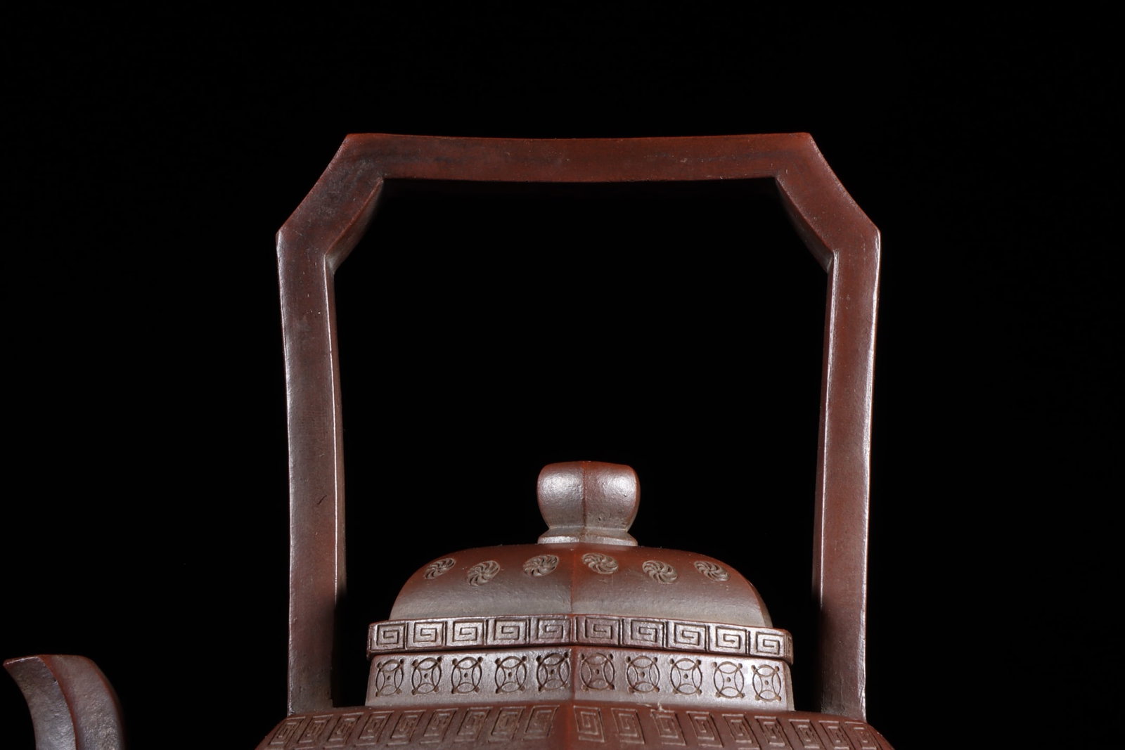A Exquisite Purple Sands Hexagonal Teapot - 2