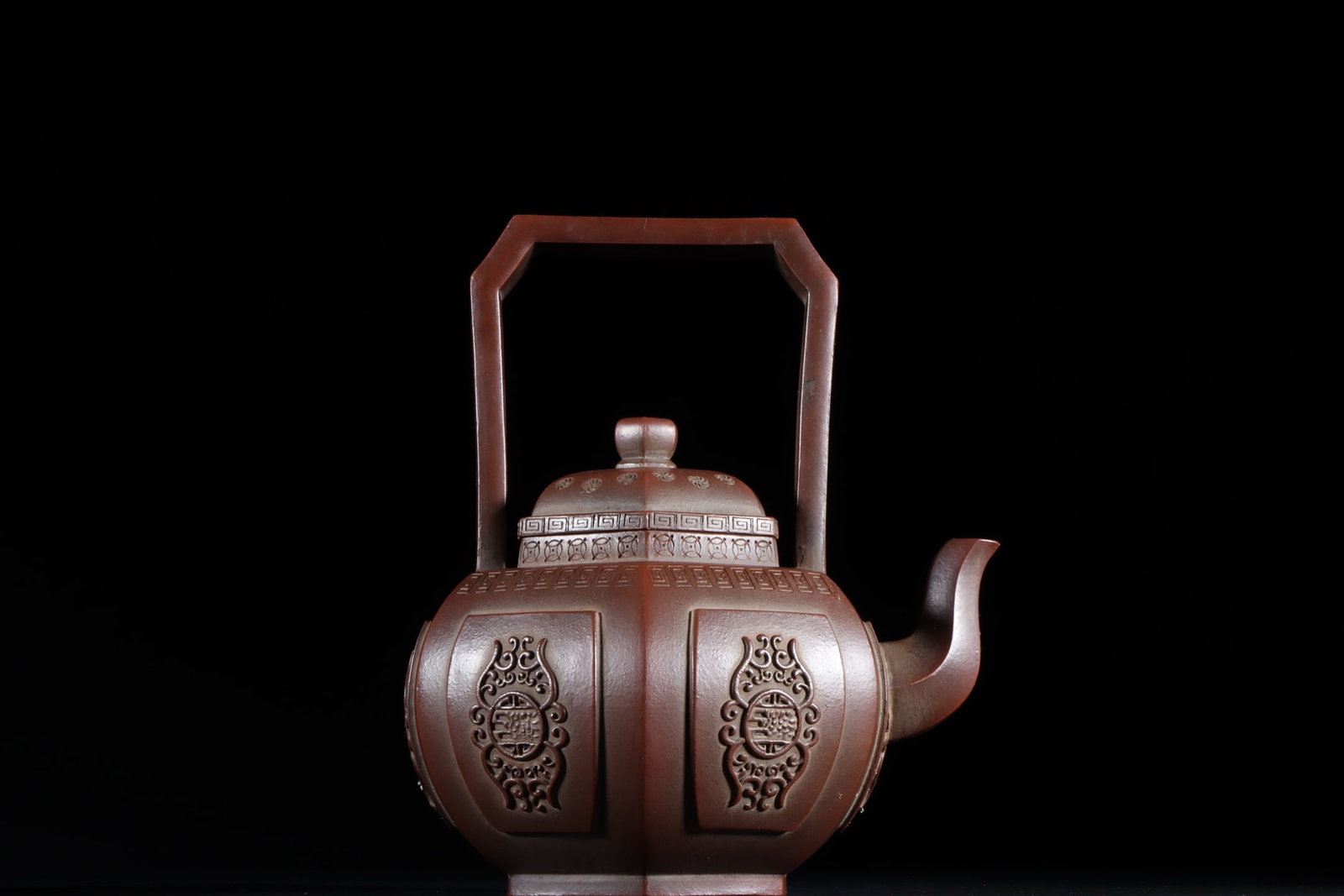 A Exquisite Purple Sands Hexagonal Teapot - 3
