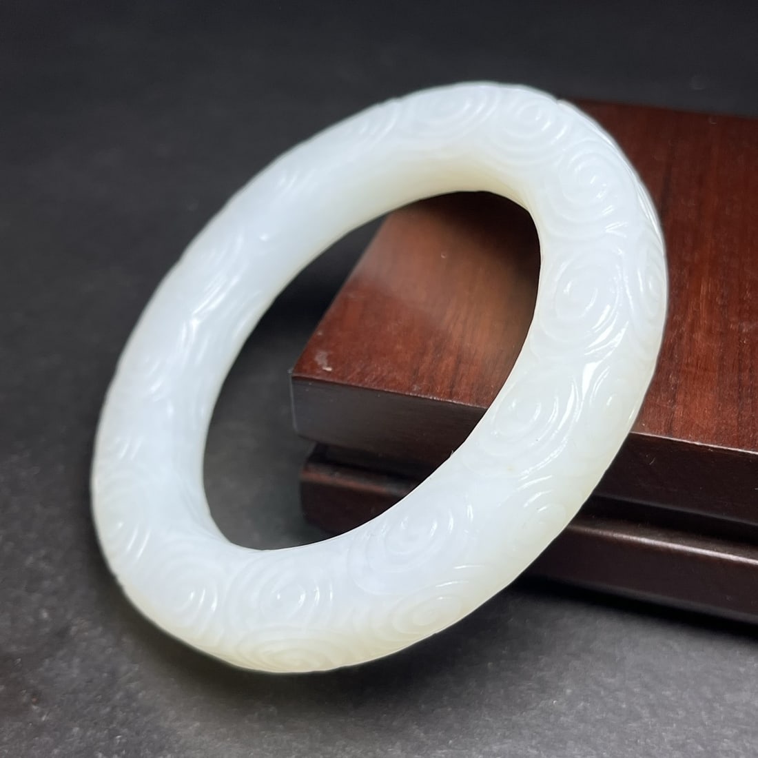 A Exquisite Hotan Jade Auspicious Cloud Pattern Bracelets - 5
