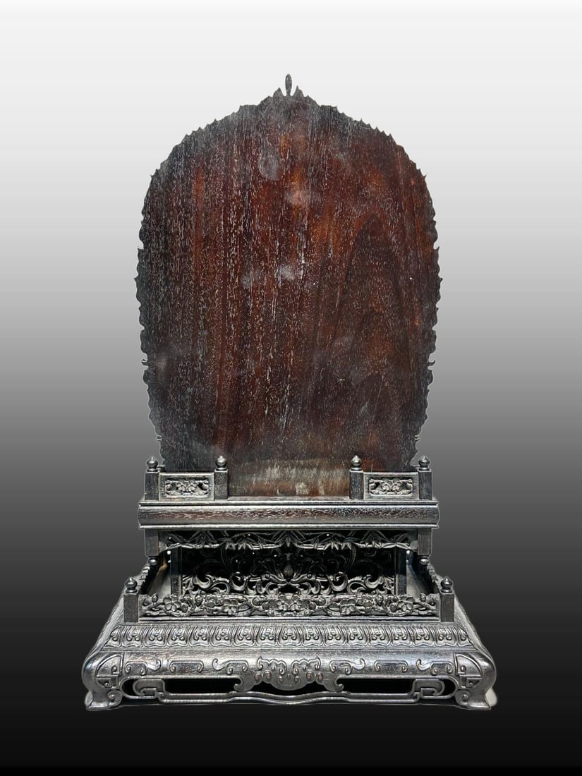 A Exquisite Wood Carving Base - 4