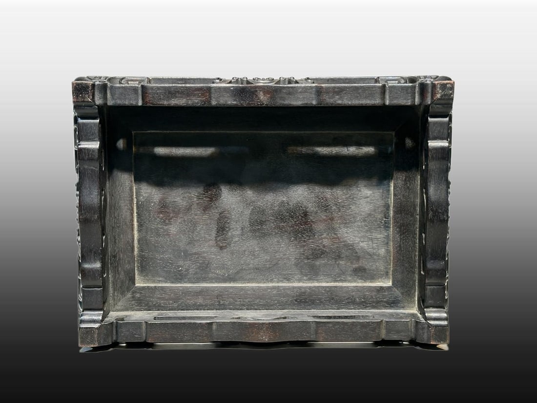 A Exquisite Wood Carving Base - 9