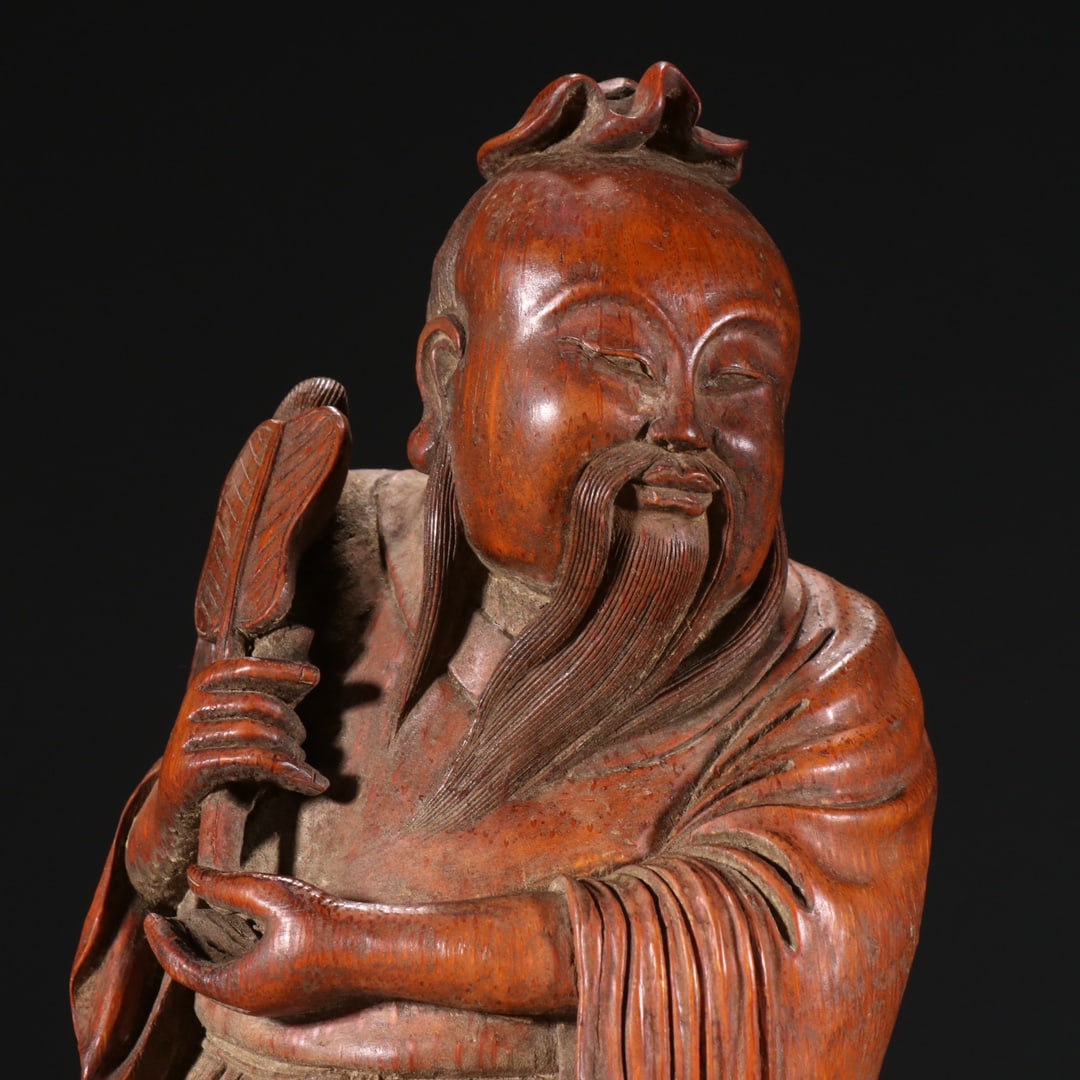 A Exquisite Bamboo Figures Ornament - 2